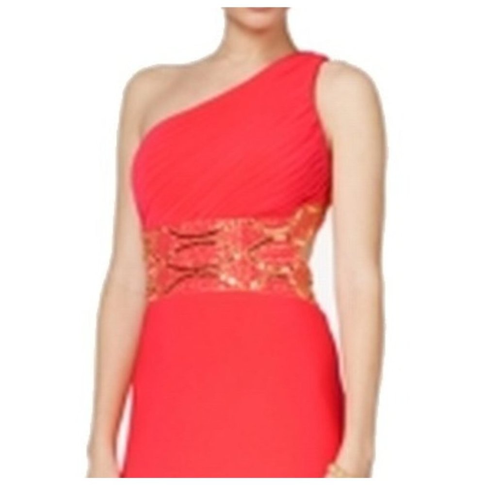 Betsy & Adam Womens Sheath Embellished Open-Back D